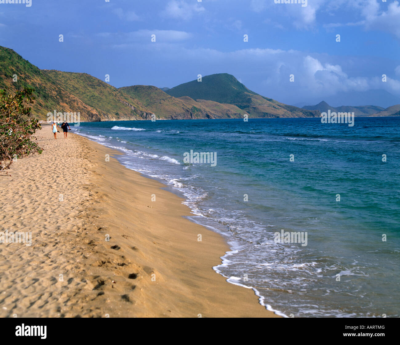 St Kitts South Friar's Beach par caminar Fotografía de stock Alamy