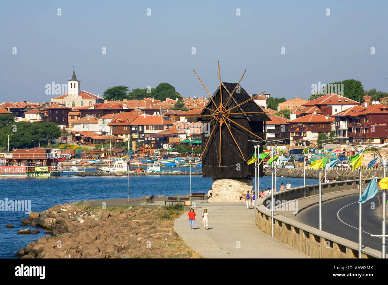 Museo de ciudad Nesebar, Mar Negro, Bulgaria Foto de stock