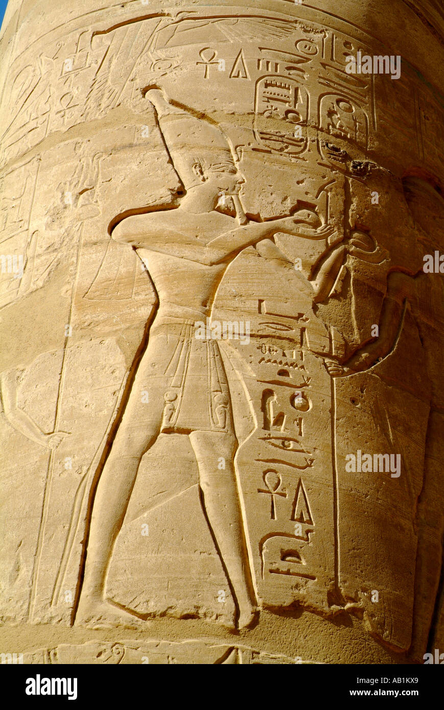 El Ramesseum en Luxor, Egipto. Ramsés II Foto de stock