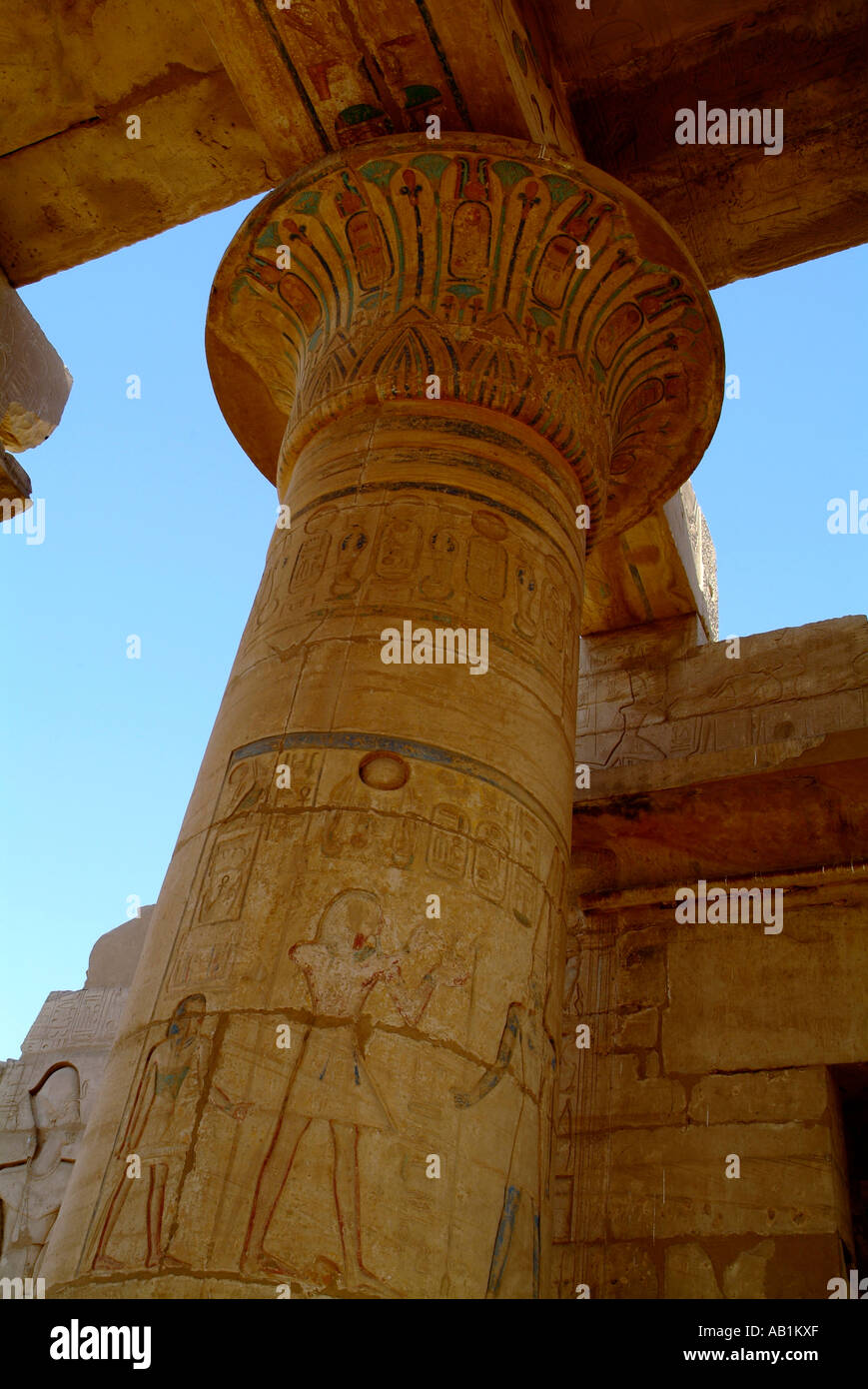 El Ramesseum en Luxor, Egipto. Ramsés II Foto de stock