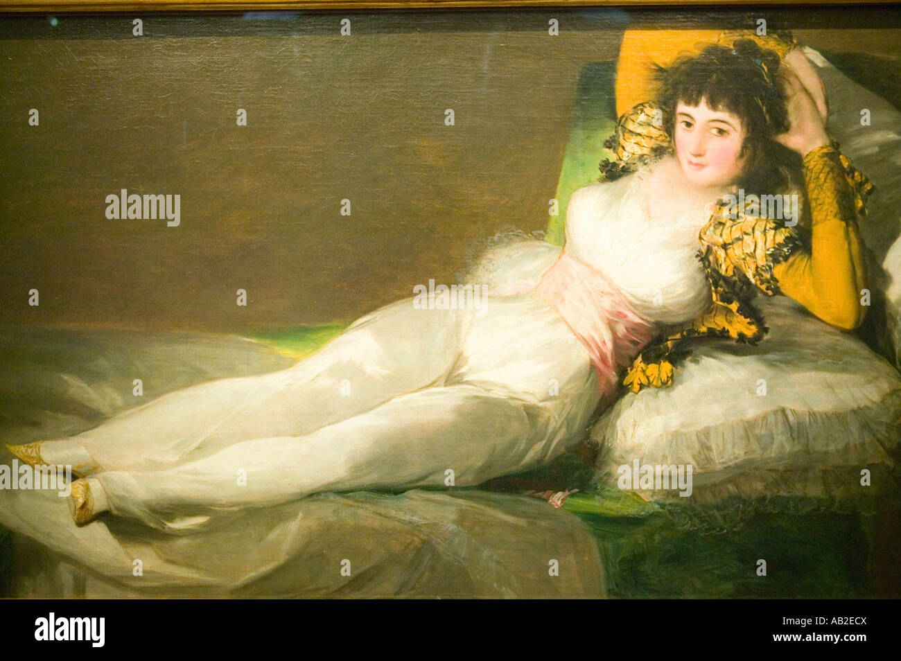 La Maja Vestida Duquesa de Alba de Francisco de Goya, como se muestra en el Museo de Prado Prado Madrid España Foto de stock