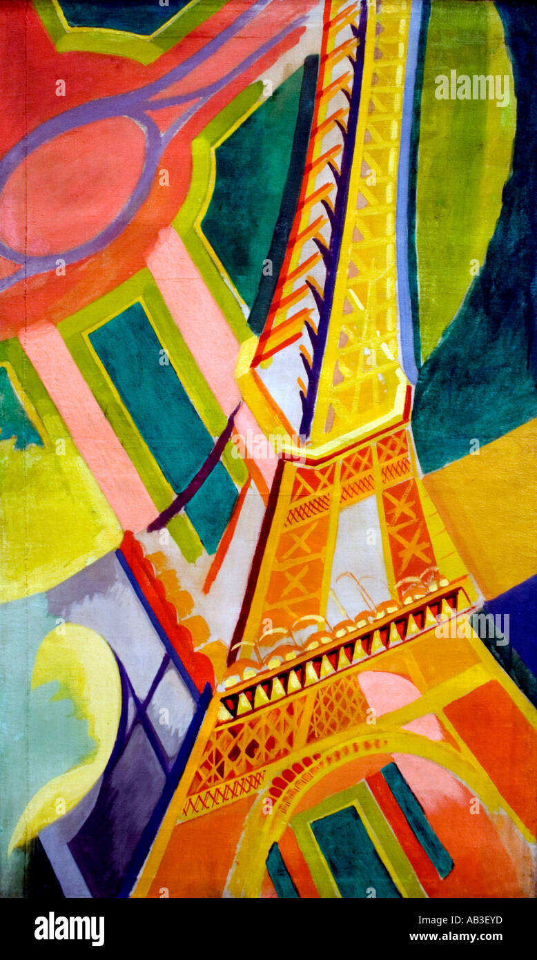 Robert Delaunay 1926 Tour Eiffel Francia pintura francesa Foto de stock