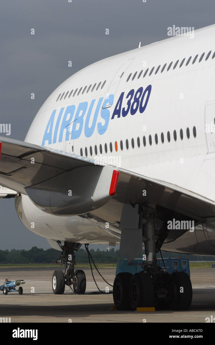 Airbus A380 Airbus giant double decker jet airliner Foto de stock