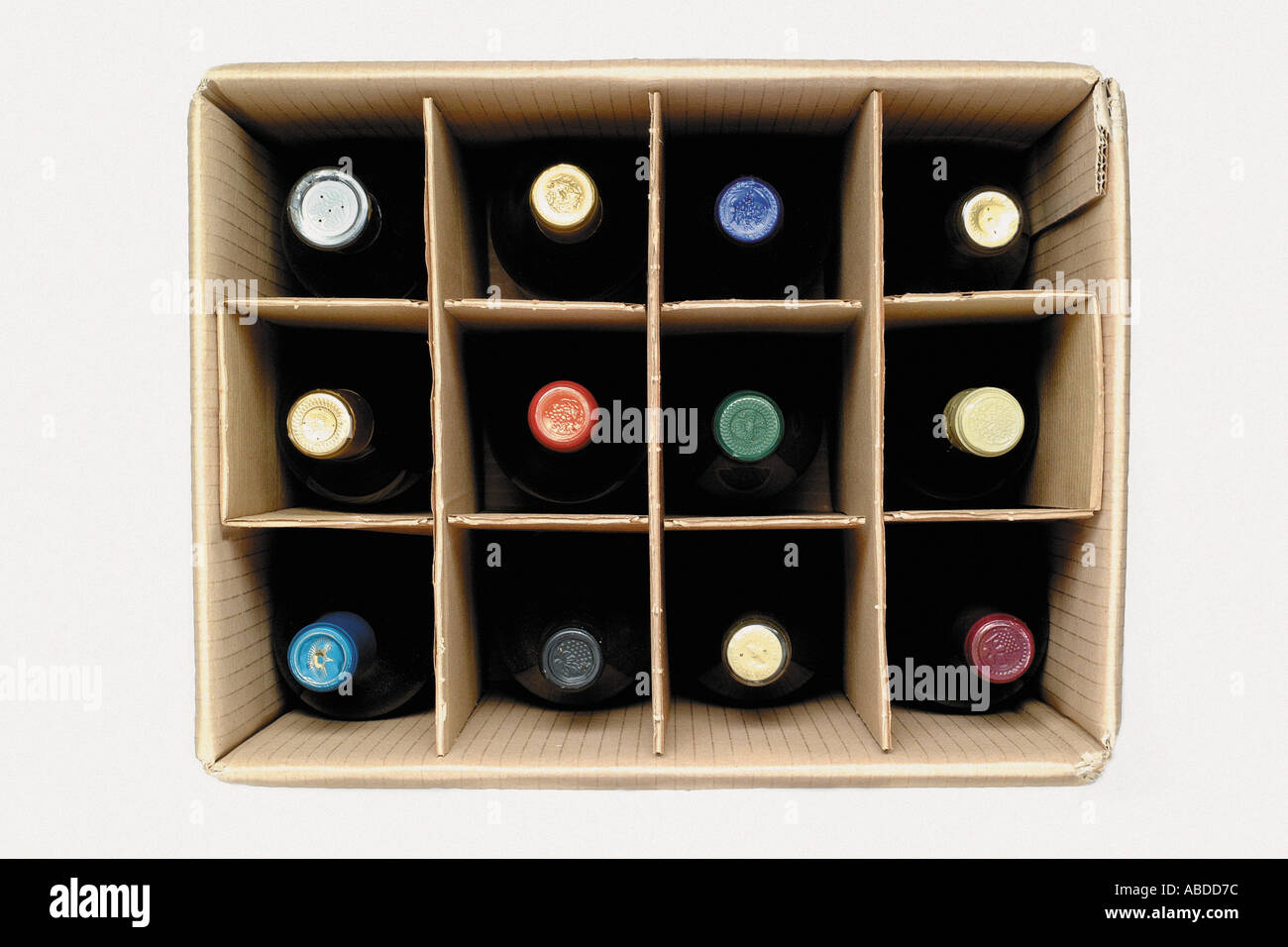Botellas de vino Foto de stock