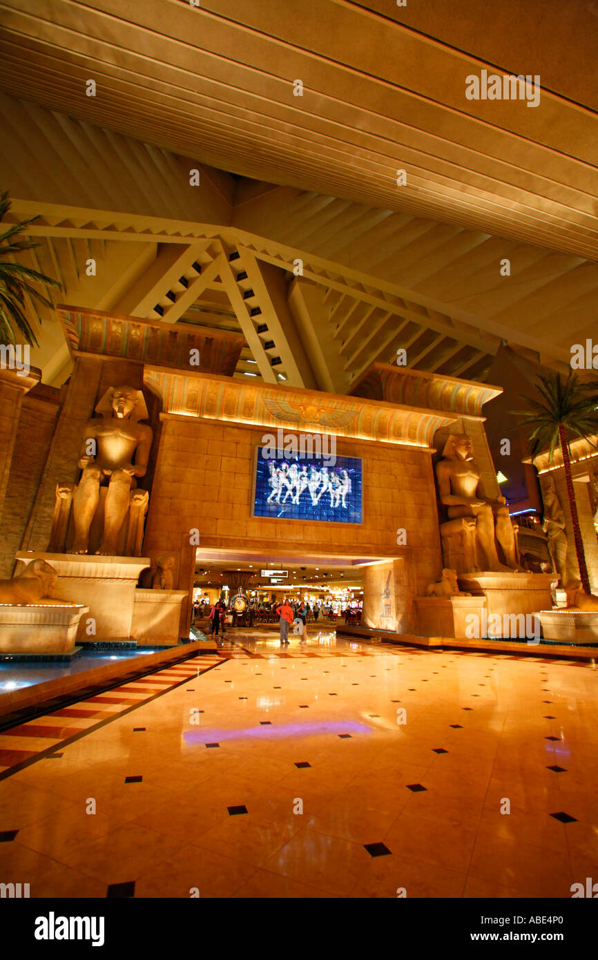 El Luxor Hotel and Resort Las Vegas Nevada Foto de stock
