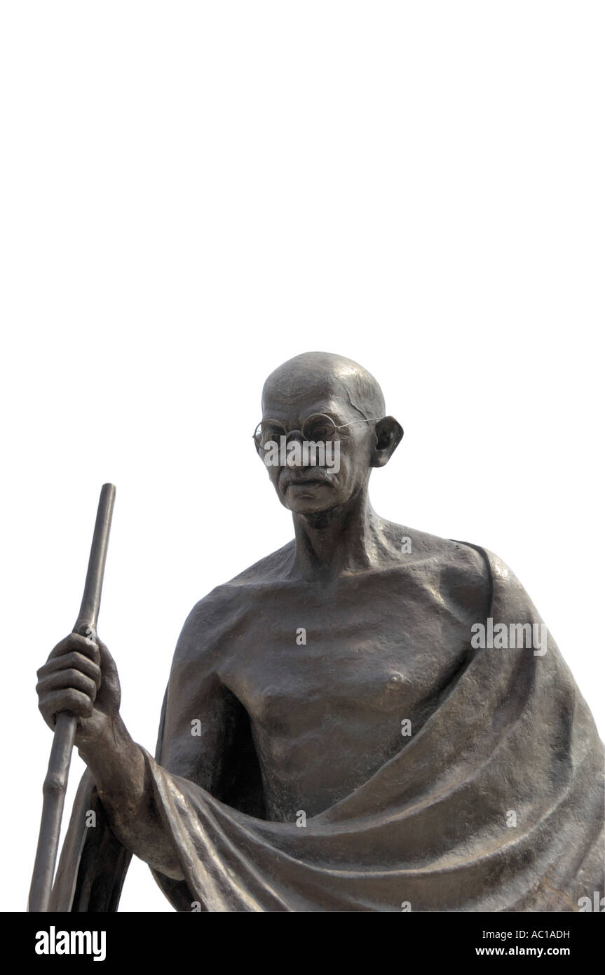 Estatua de Mahatma Gandhi Foto de stock