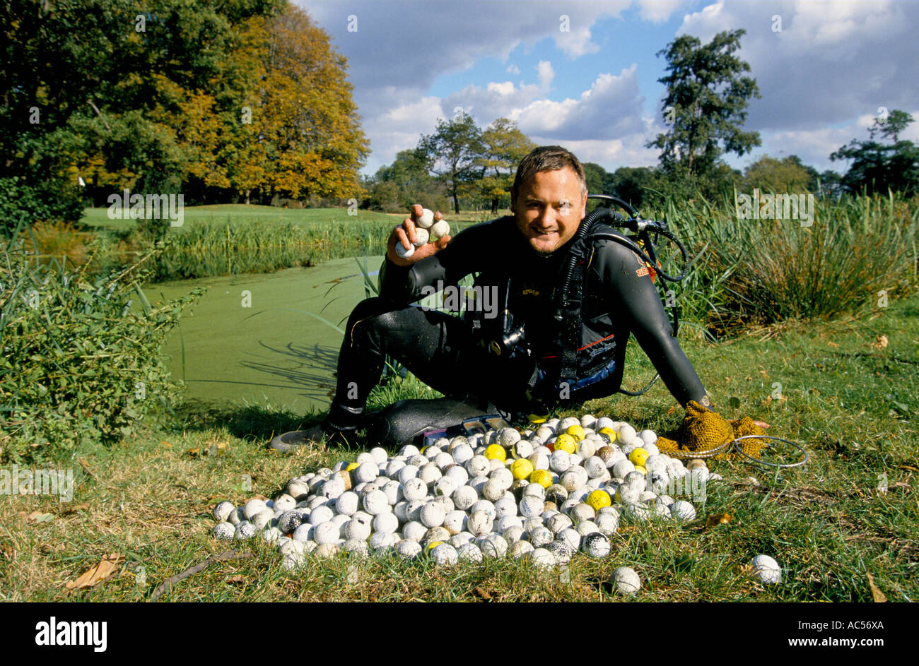Diving For Golf Balls Fotos e Imágenes de stock Alamy