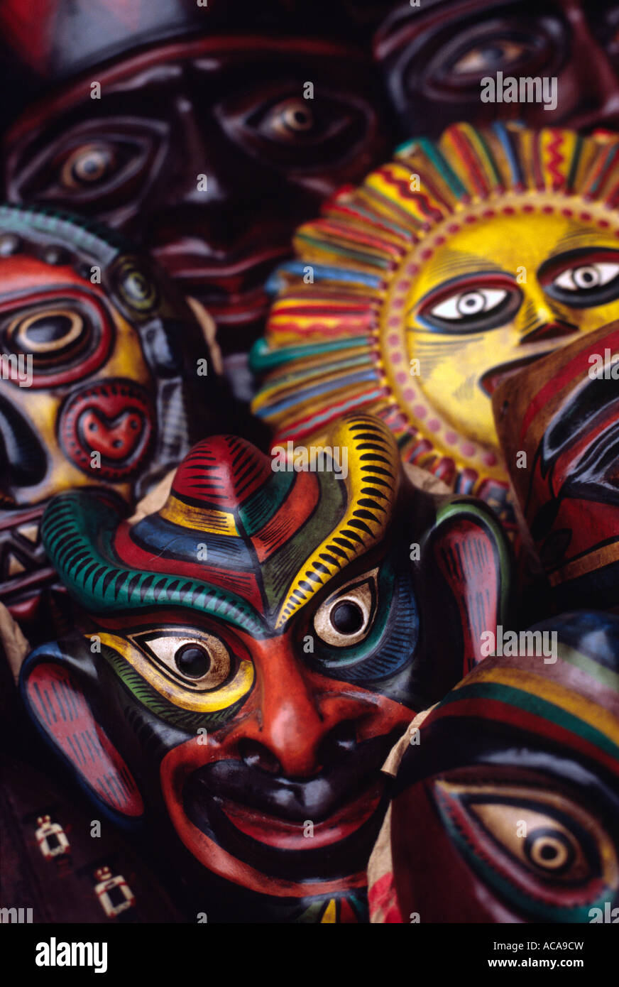 Máscaras de andina - Pisac, Valle Urbamba, PERÚ Fotografía de stock - Alamy