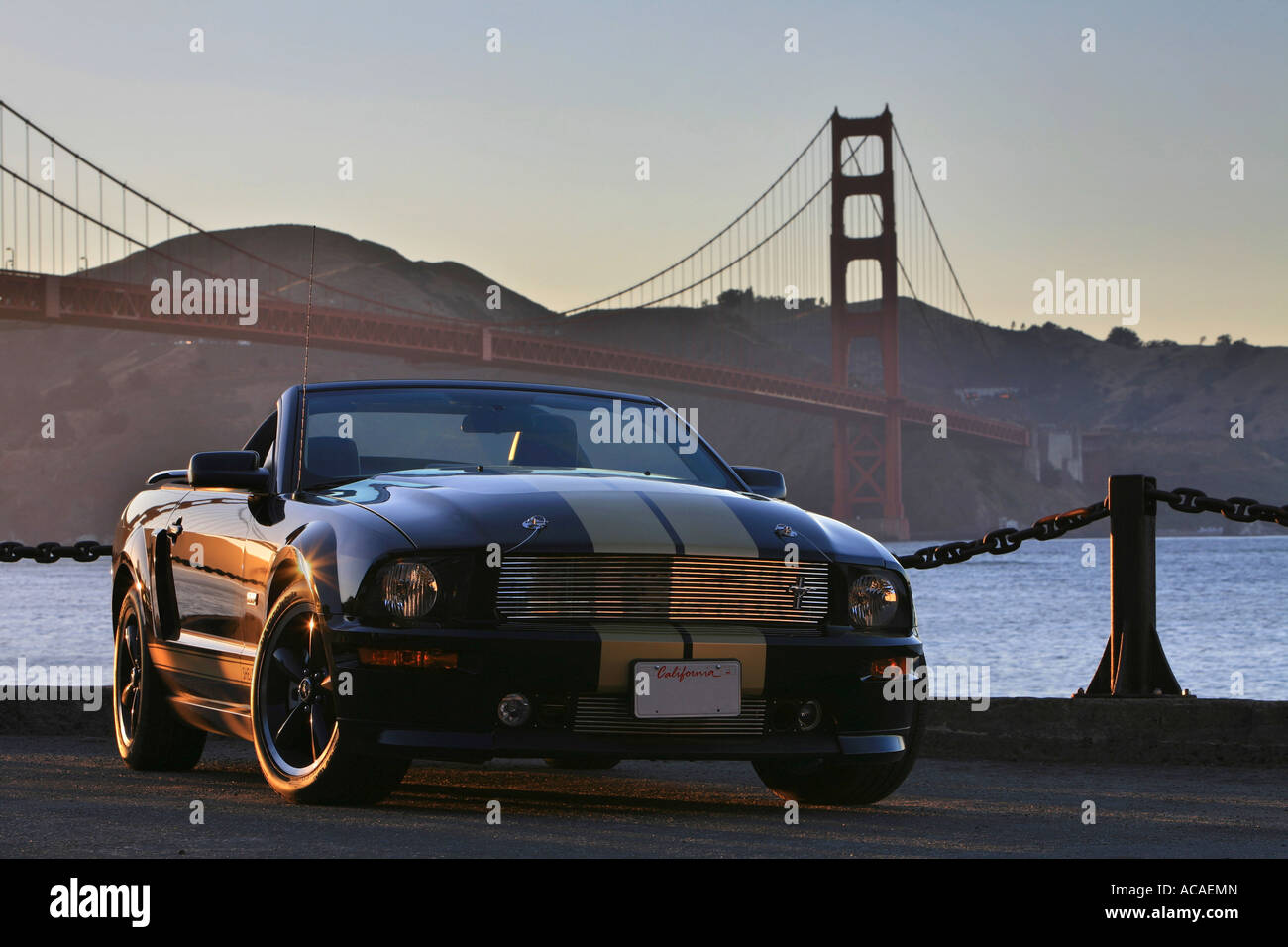 Remake del legendario Ford Mustang Shelby GTH (convertible) delante