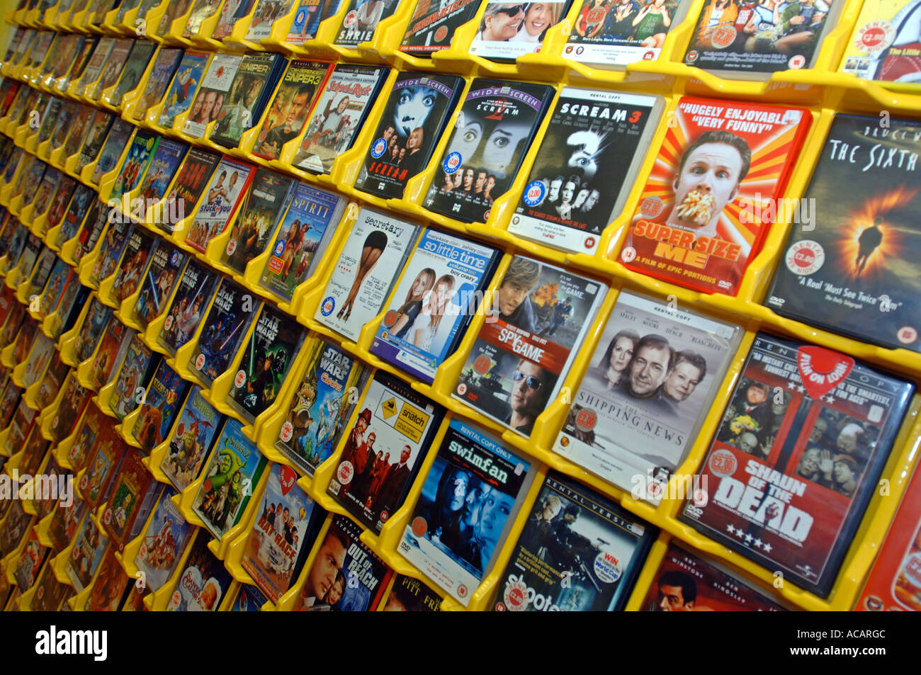 Tienda de alquiler de DVD Fotografía de stock - Alamy