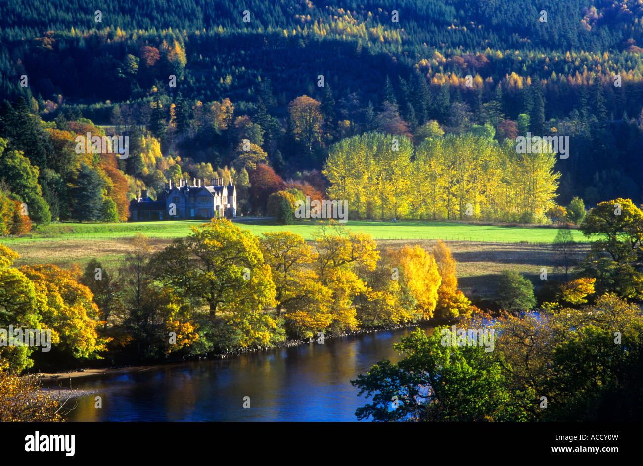 Loch Tummel en otoño/Fall , Pitlochry, Perthshire, Escocia Foto de stock