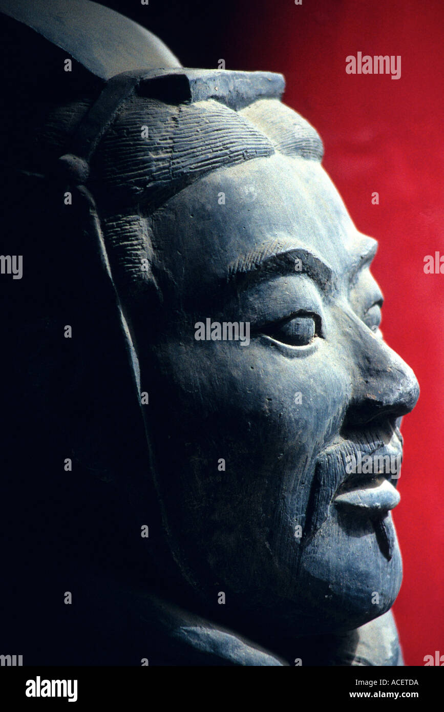 Xi una réplica China de Shaanxi de guerreros de terracota de Qin excavaciones Foto de stock