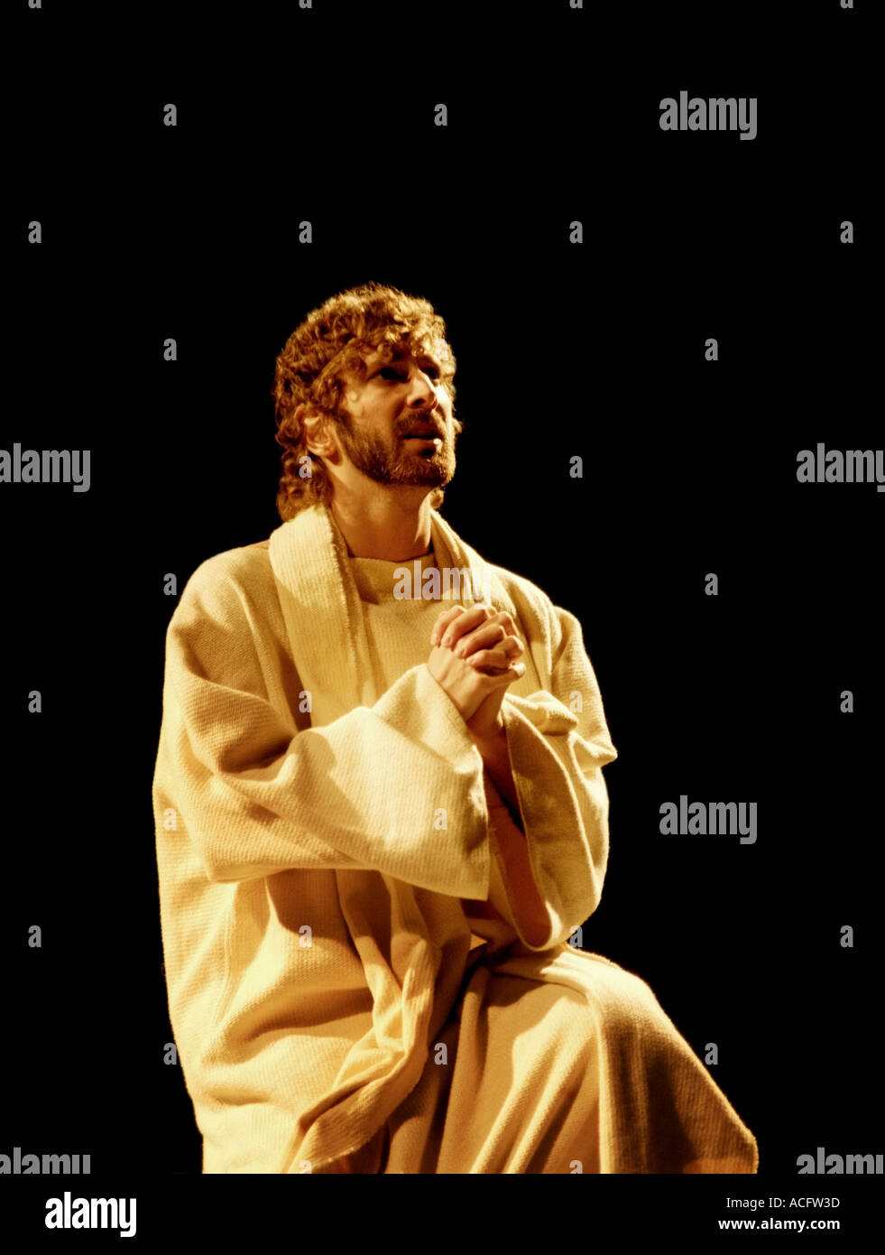 Jesus Orando Fotografia De Stock Alamy