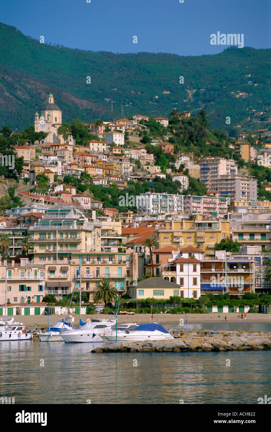 San Remo Riviera di Ponente Riviera Italiana Liguaria Italia Europa Foto de stock
