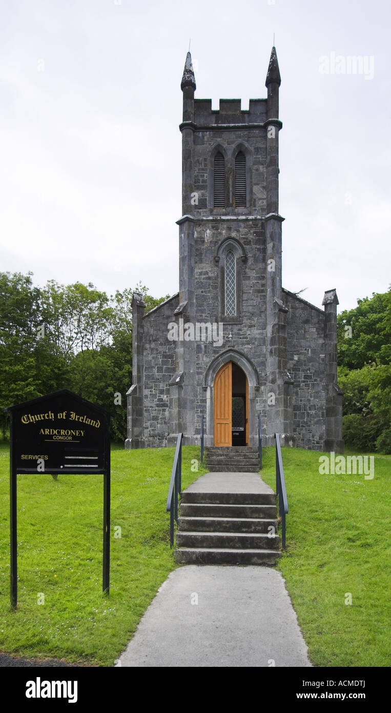 Ardcroney iglesia reconstruida en Bunratty Folk Park Co Clare Irlanda Foto de stock