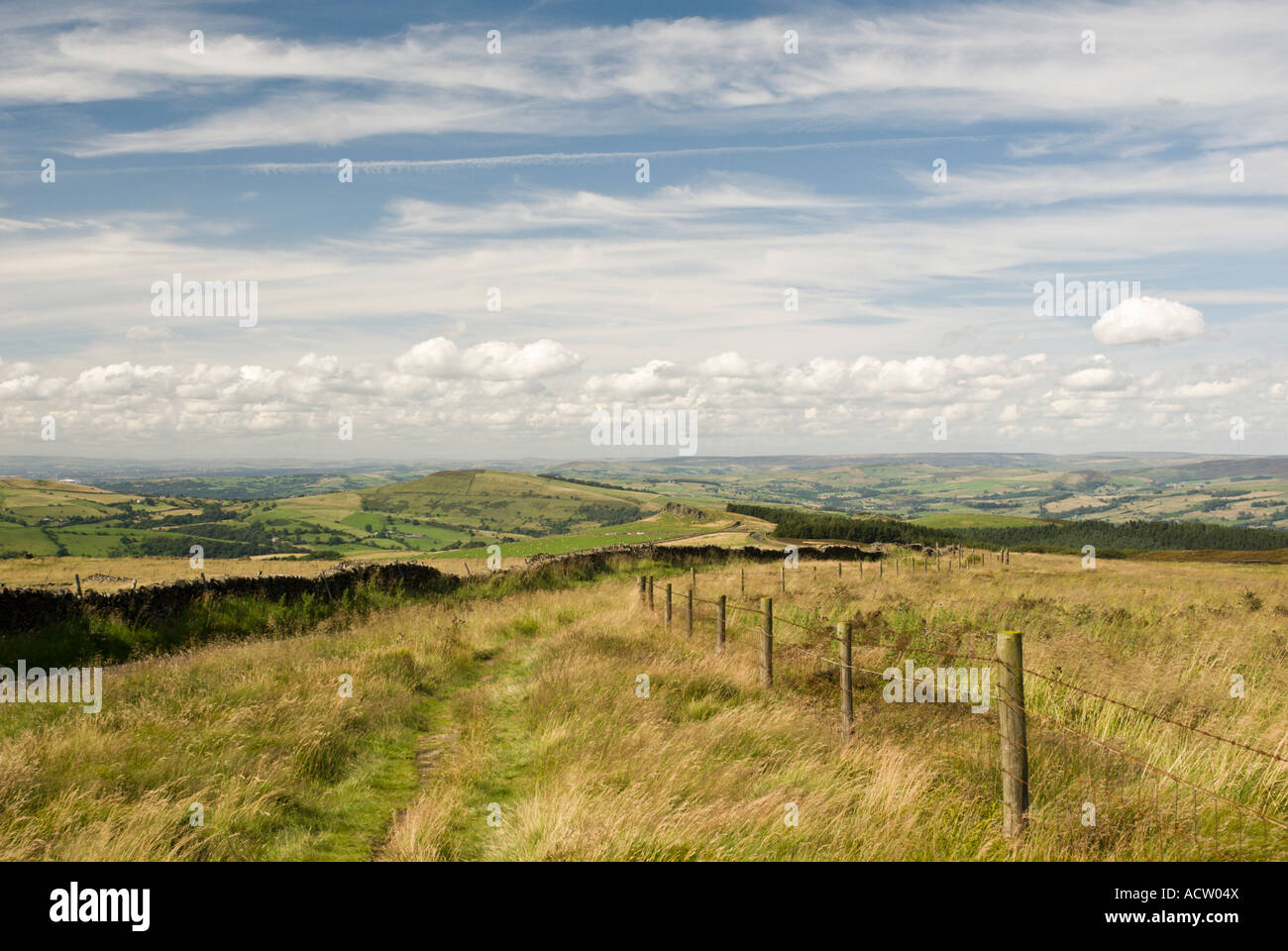 Peak District skyline Foto de stock