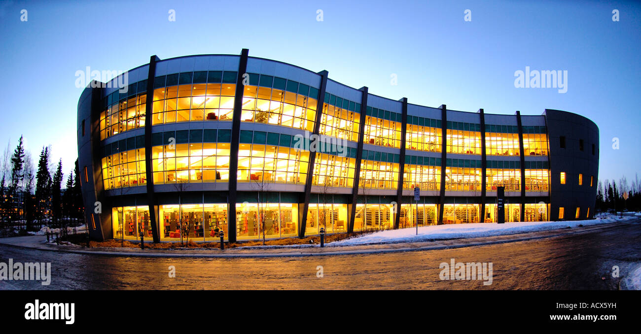 La casa de los libros de la biblioteca de UAA, University of Alaska  Anchorage campus Fotografía de stock - Alamy