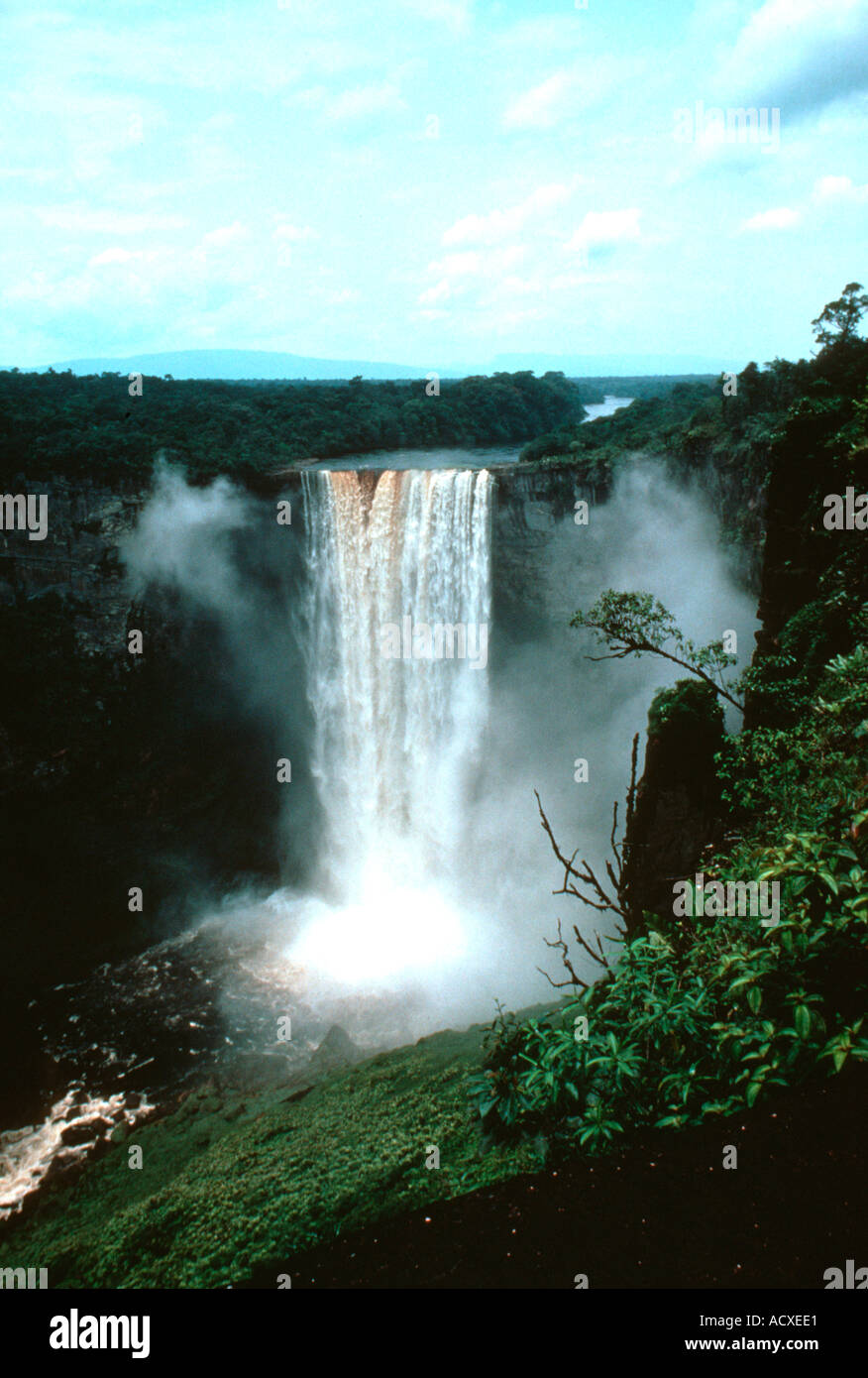 Río Potaro Kaieteur Falls Guyana América del Sur Foto de stock