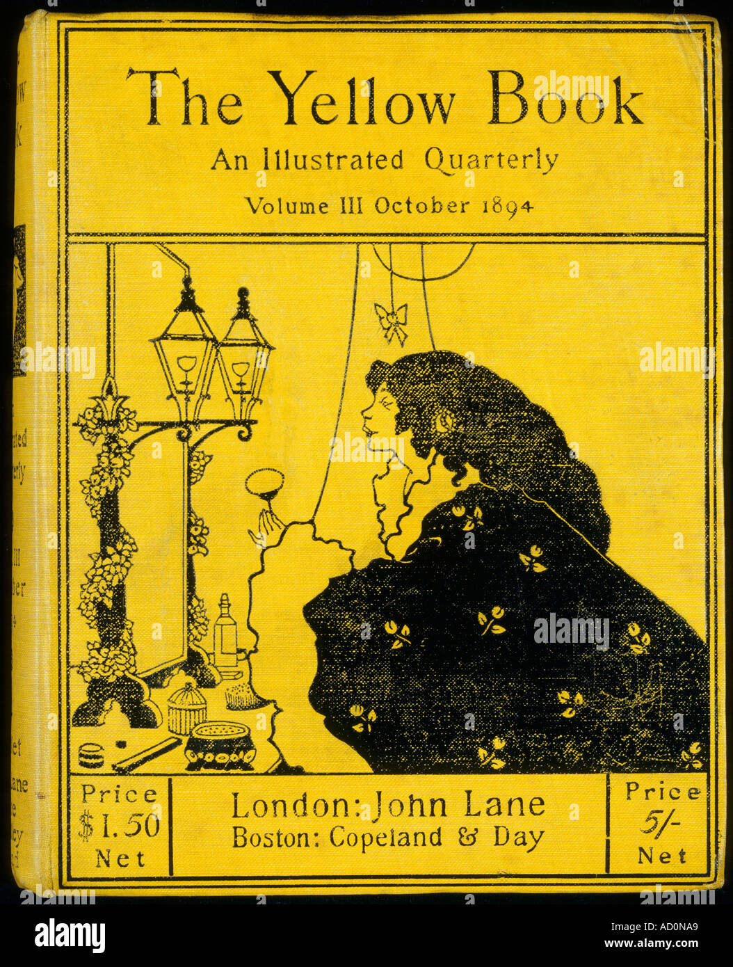 El Libro Amarillo Vol III, por Aubrey Beardsley, 1872-1898. Londres, Inglaterra, siglo XIX. Foto de stock