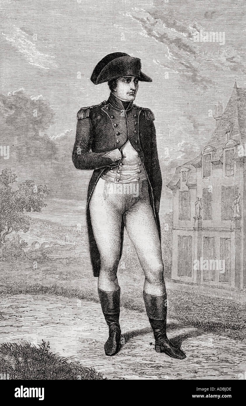 Napoleón Bonaparte, 1769 - 1821. Estadista francés, líder militar y Emperador de los franceses. Foto de stock