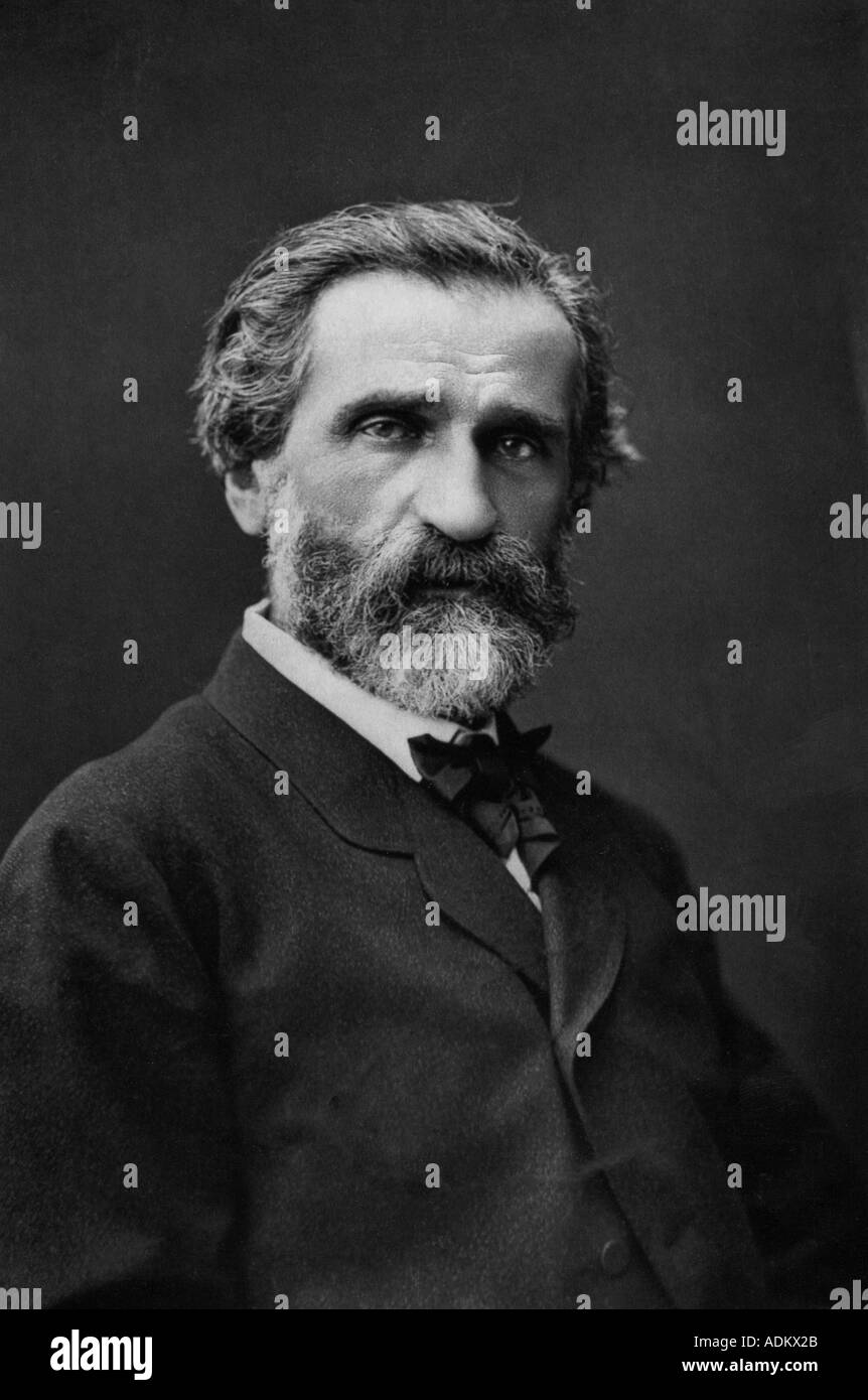 El compositor italiano Giuseppe Verdi 1813 1901 Foto de stock