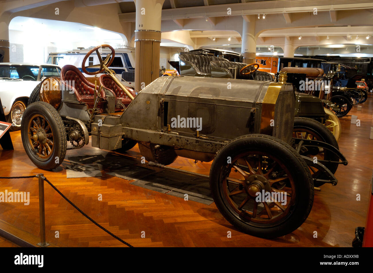 1908 Copa Vanderbilt ganar 1906 Locomobile 16 antiguas en exhibición en el Museo Henry Ford en Dearborn, Michigan Foto de stock