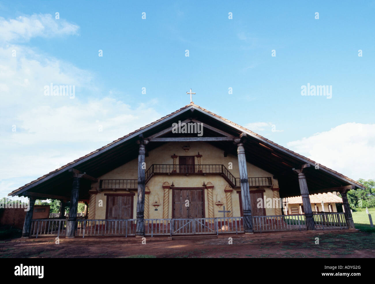 La iglesia de la Misión Jessuit Santa Ana de Velasco, Santa Cruz