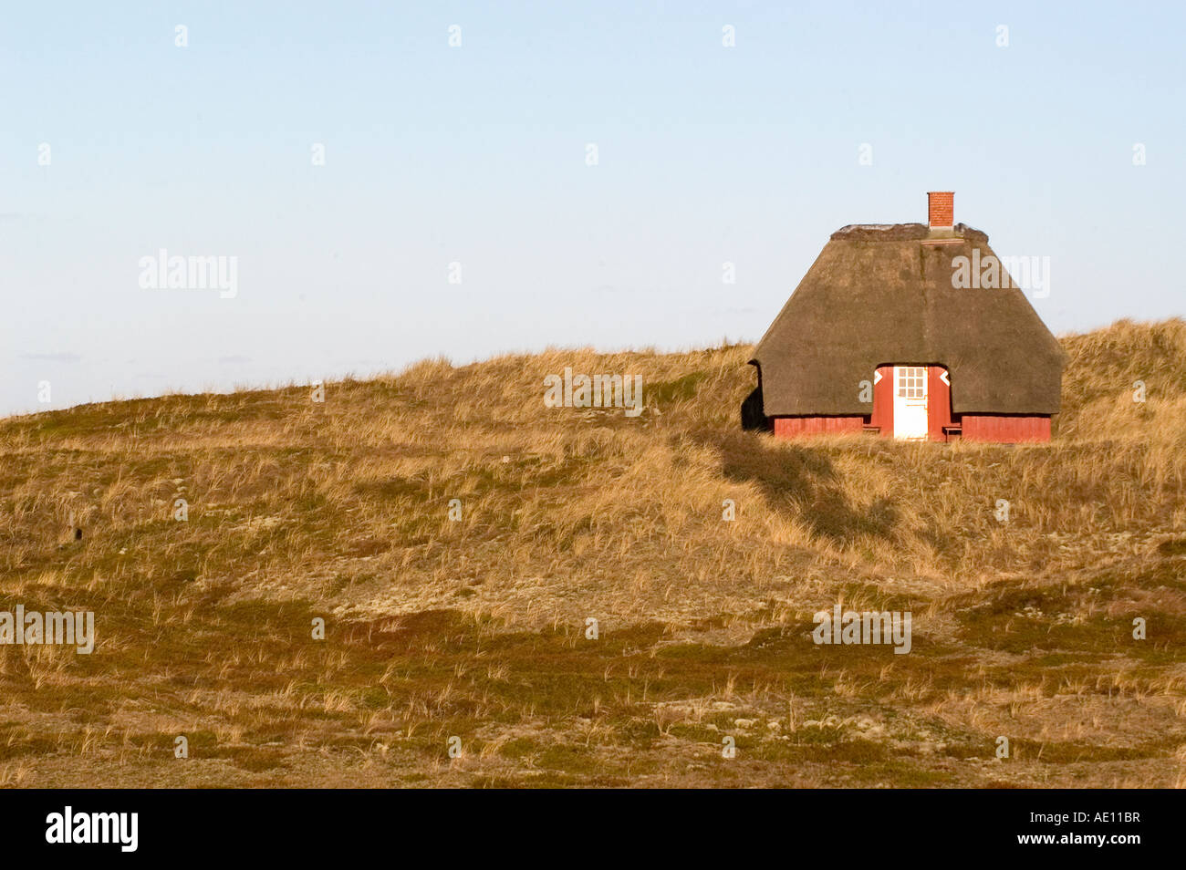Una pequeña cabaña, Dinamarca Foto de stock