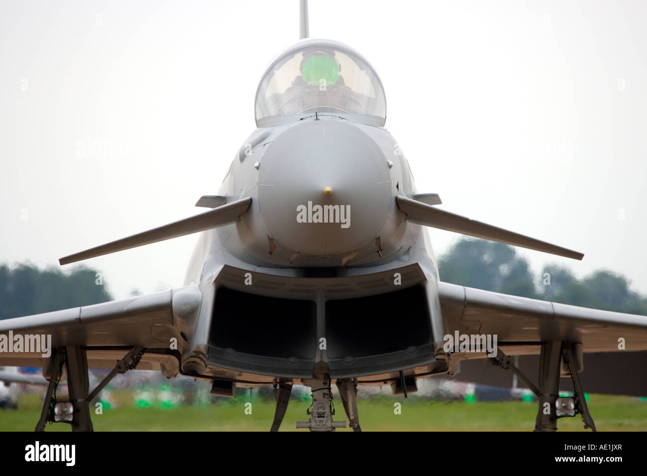 Royal Air Force Eurofighter Typhoon T1 bimotor multi role canard delta Strike Fighter aviones Foto de stock
