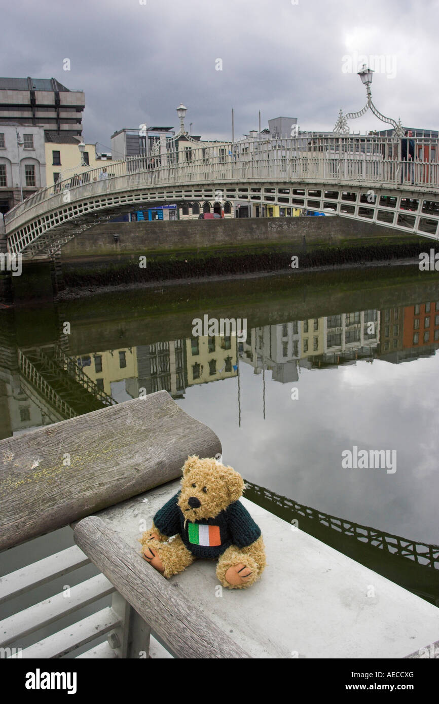 Blarni en Ha'Penny Bridge. Dublín, Condado de Dublín, Irlanda. Foto de stock