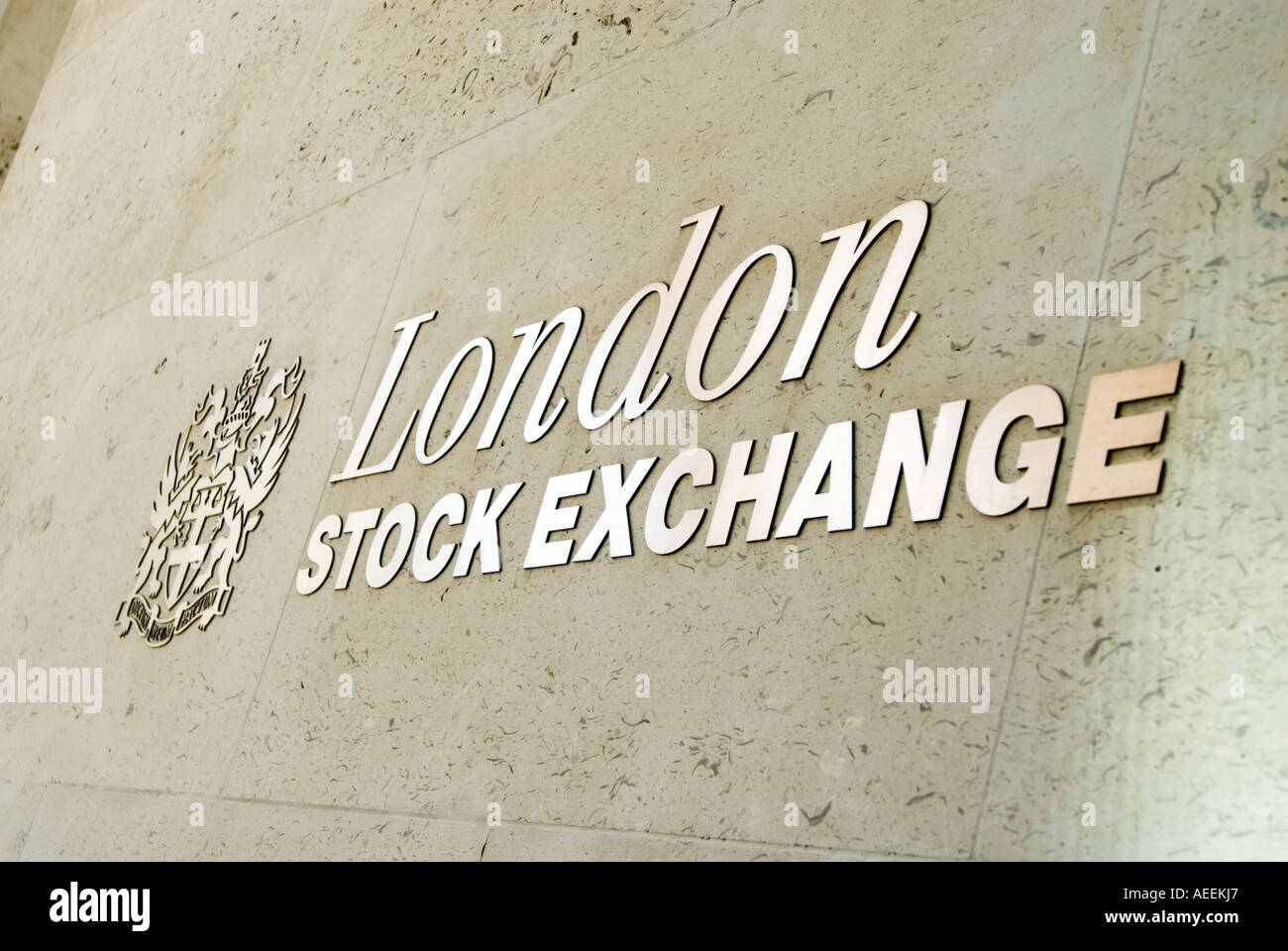Bolsa de Valores de Londres en Paternoster Square de Londres Inglaterra Foto de stock