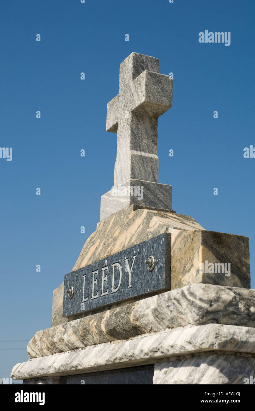 Leedy tumba en el cementerio de San Patricio. Nueva Orleáns, Louisiana Foto de stock