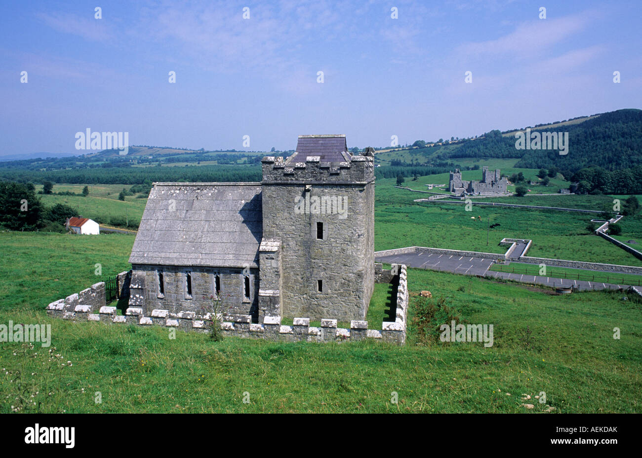 La Iglesia del Condado de Westmeath Anchorite la celda del Ermitaño Fore Foto de stock