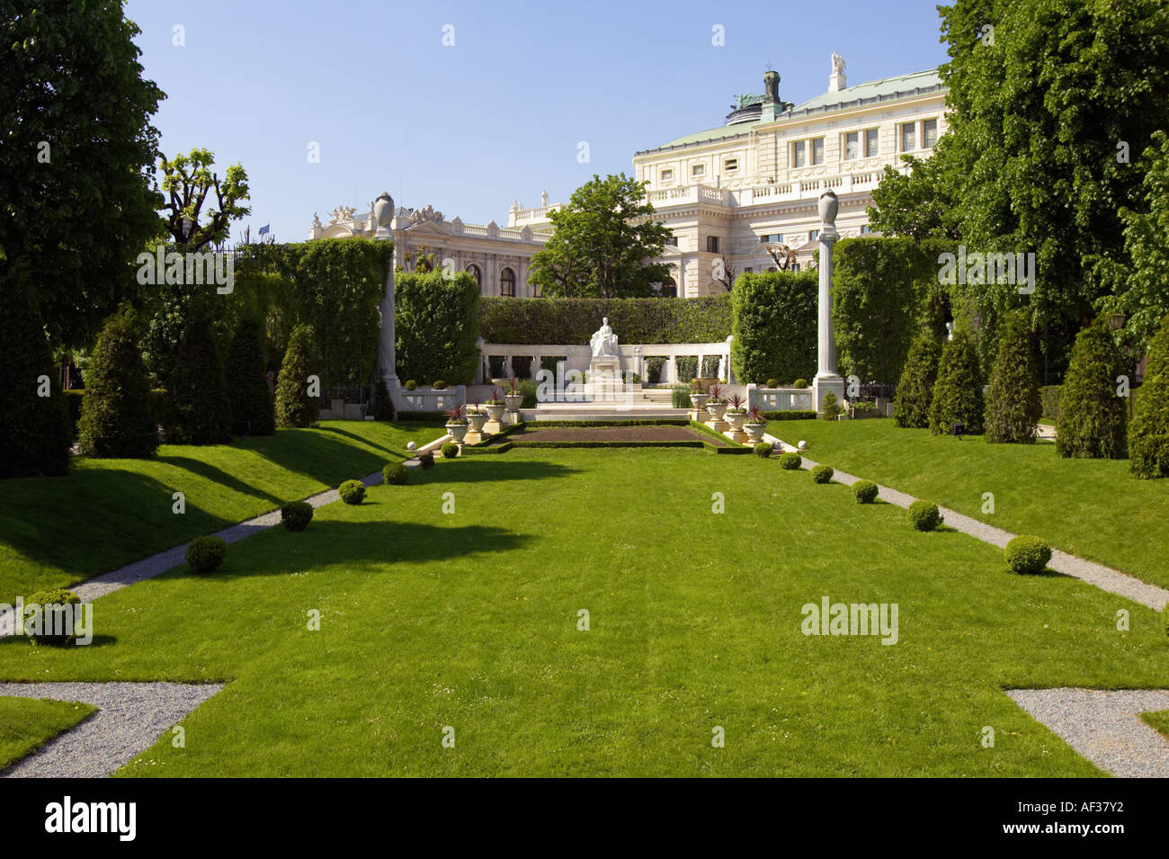 La emperatriz Elizabeth Memorial en el Volksgarten Viena Austria Foto de stock