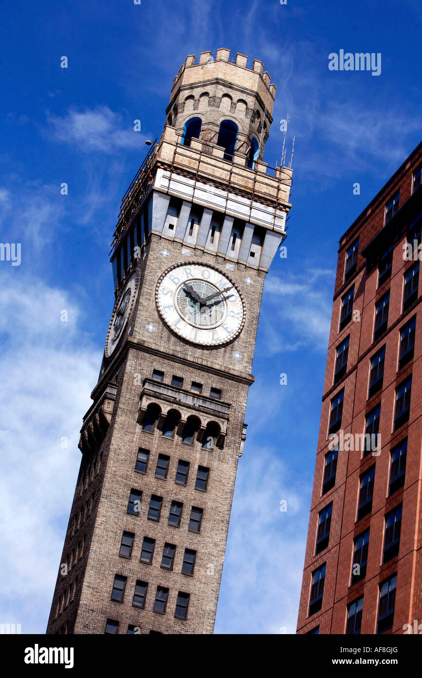 Bromo Seltzer Torre del Reloj, Baltimore, Maryland, Estados Unidos  Fotografía de stock - Alamy