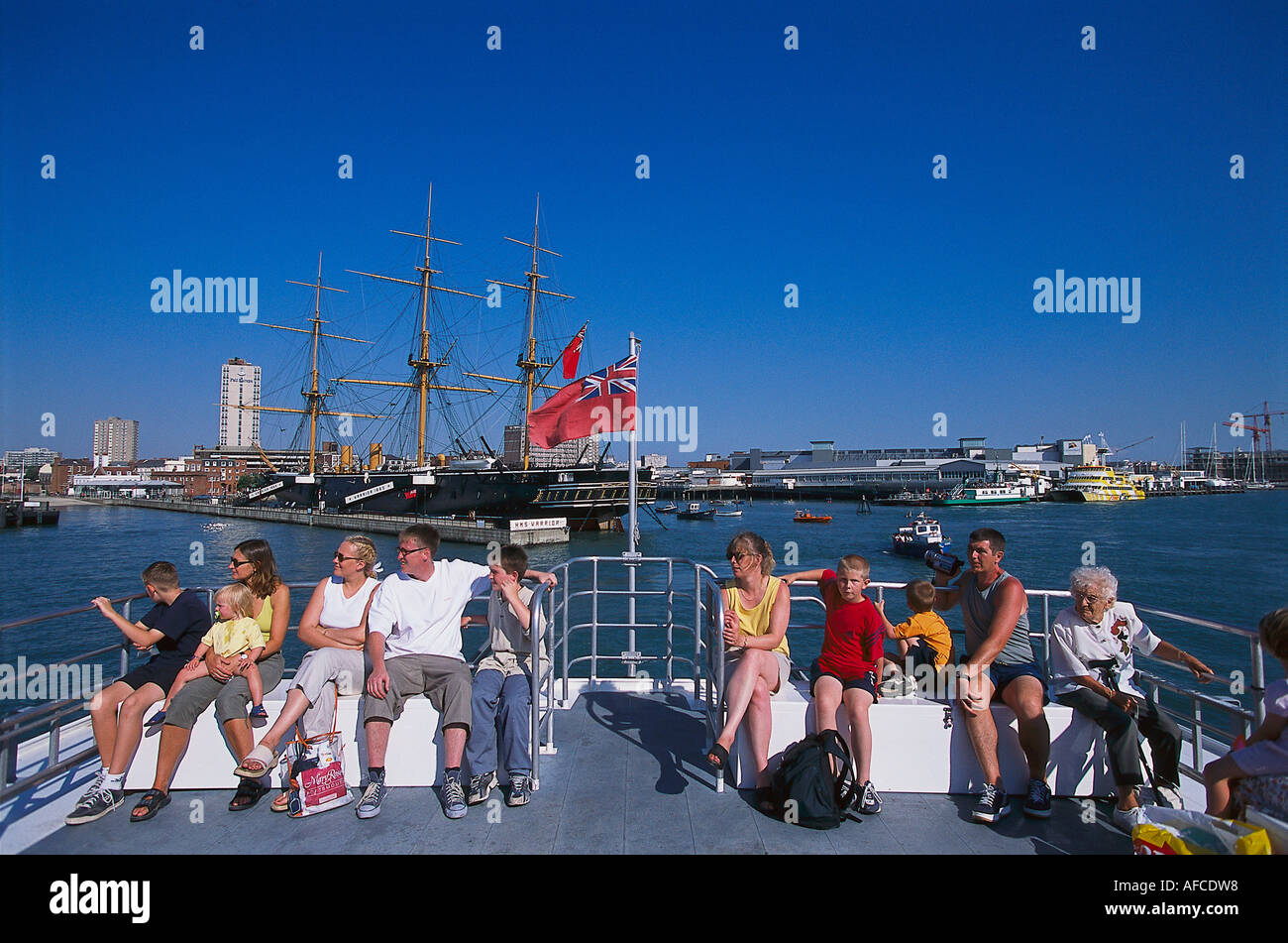 Los Cruceros del Puerto de Portsmouth, Inglaterra Hampshire Foto de stock