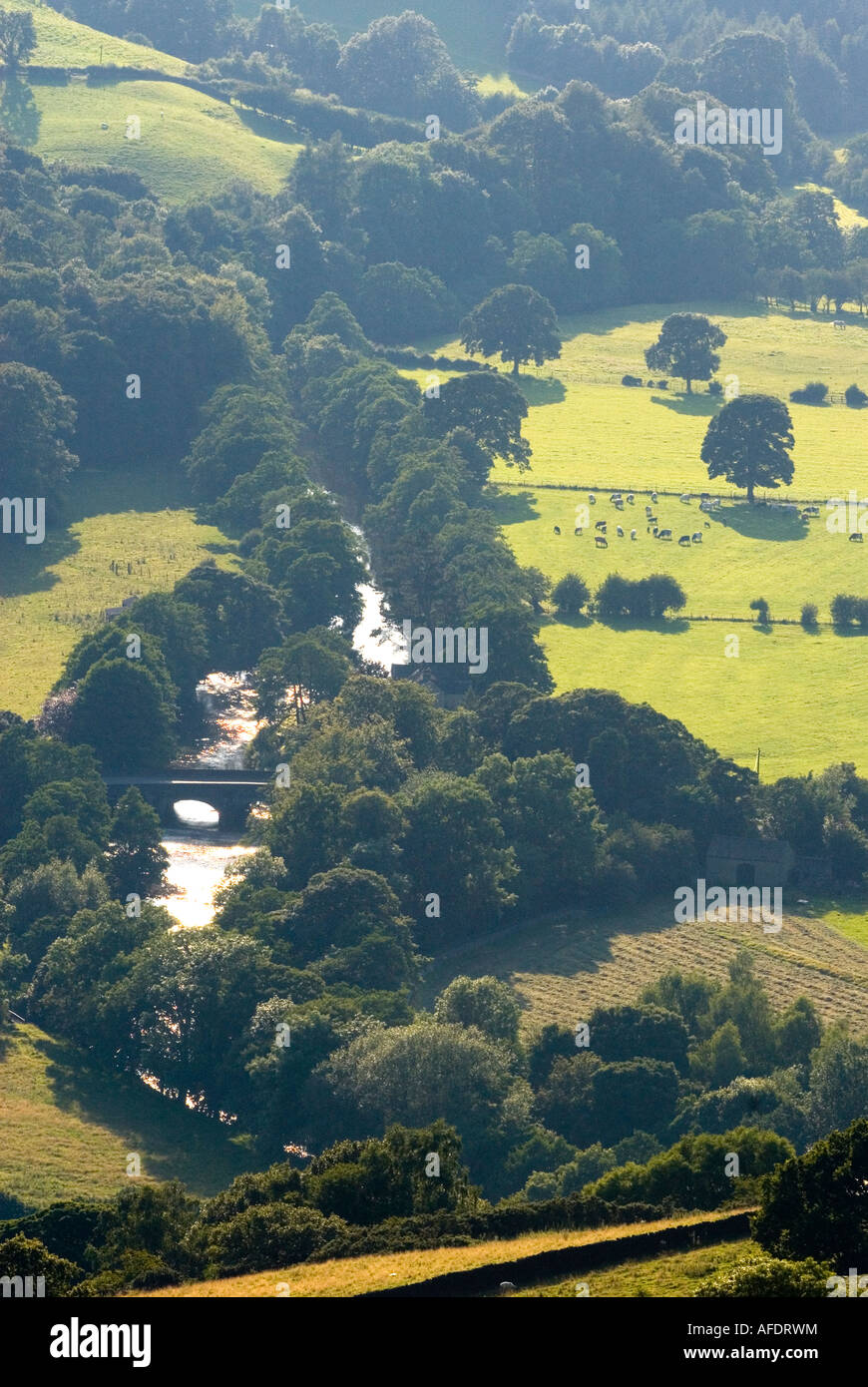 Puente Leadmills, Peak District, Derbyshire, Reino Unido Foto de stock