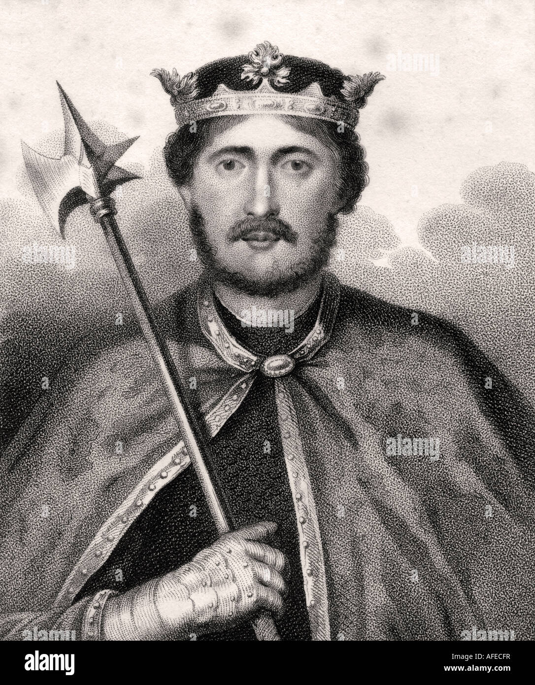 Richard I alias Richard The Lionheart, 1157-1199. Monarca inglés. Foto de stock