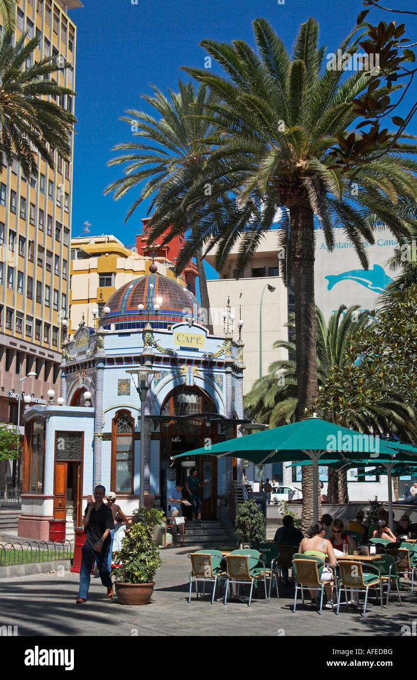 Cafe, Parque de San Telmo, Las Palmas, Gran Canaria, Islas Canarias,  España, Europa Fotografía de stock - Alamy