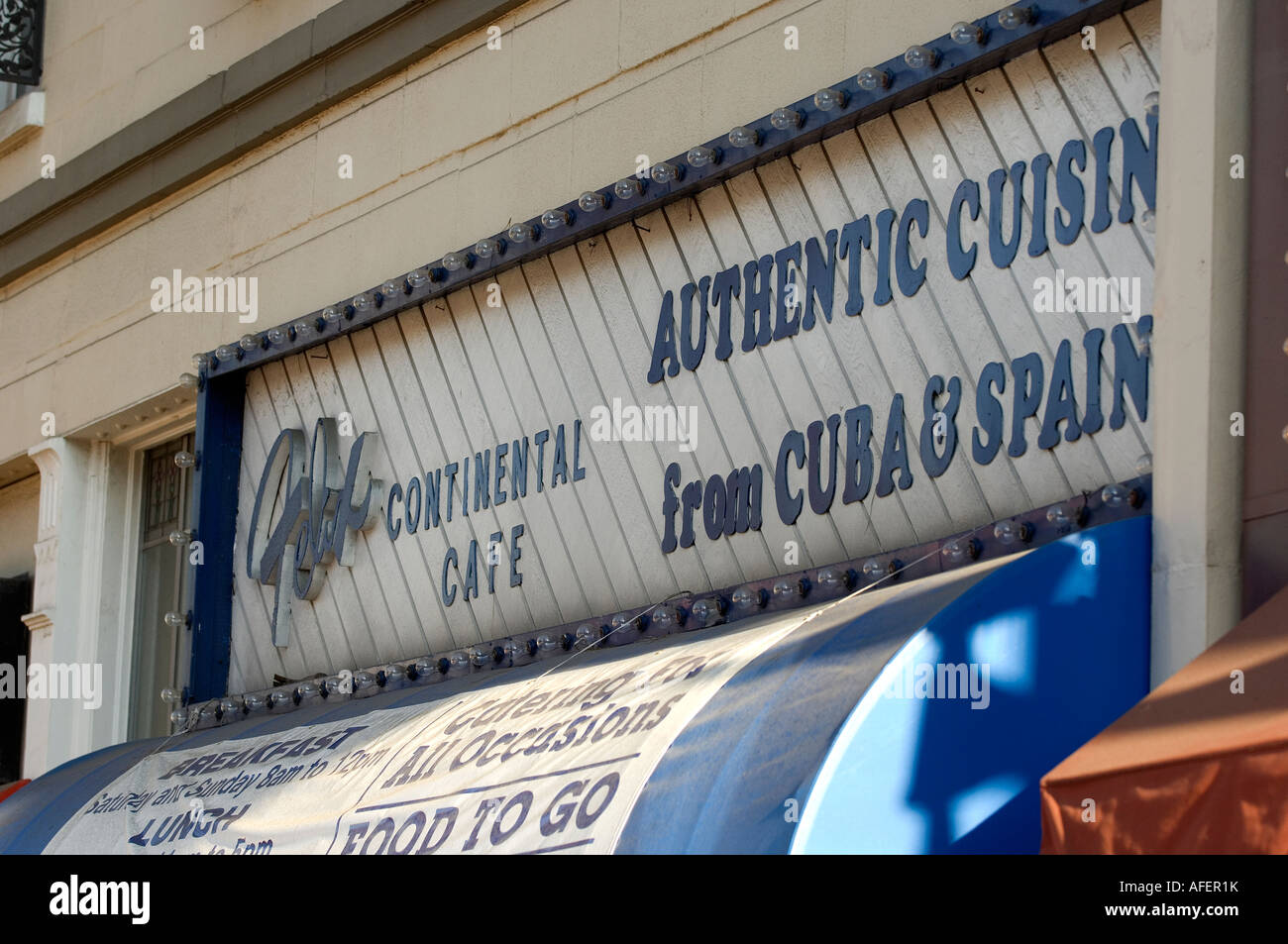 Restaurante cubano en Orange, California- Felix Continental Cafe. Foto de stock