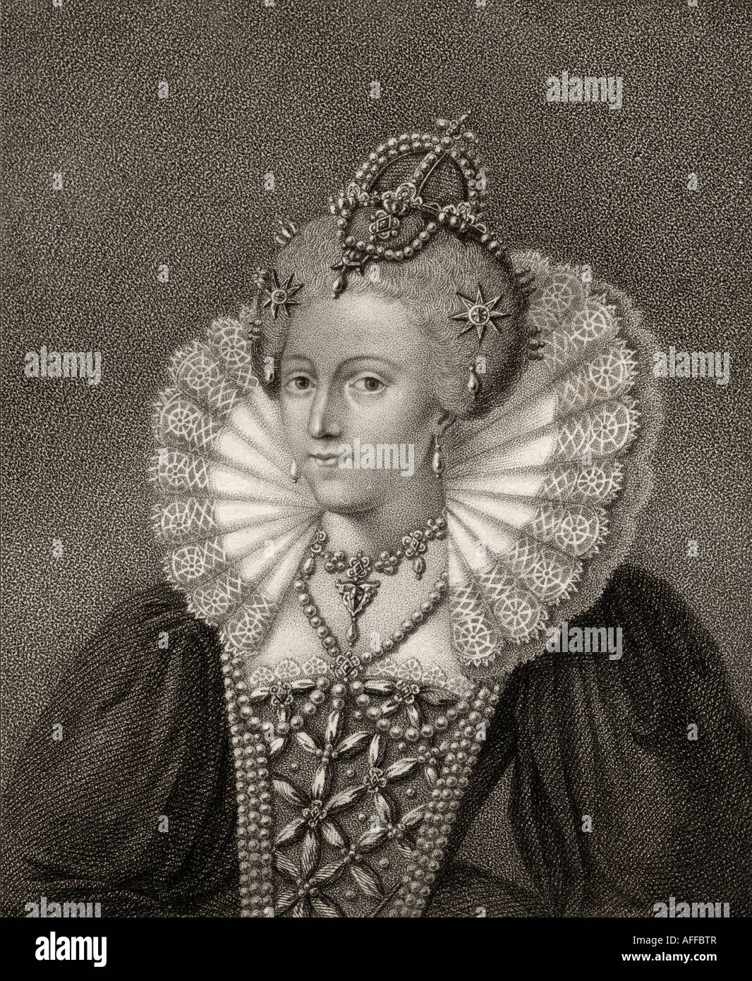 Elizabeth I, 1533 - 1603. Reina de Inglaterra, 1558 - 1603. Foto de stock