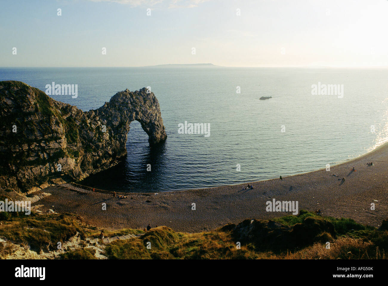 San Oswalds Bay, Durdle Door, Lulworth Cove, Dorset Foto de stock