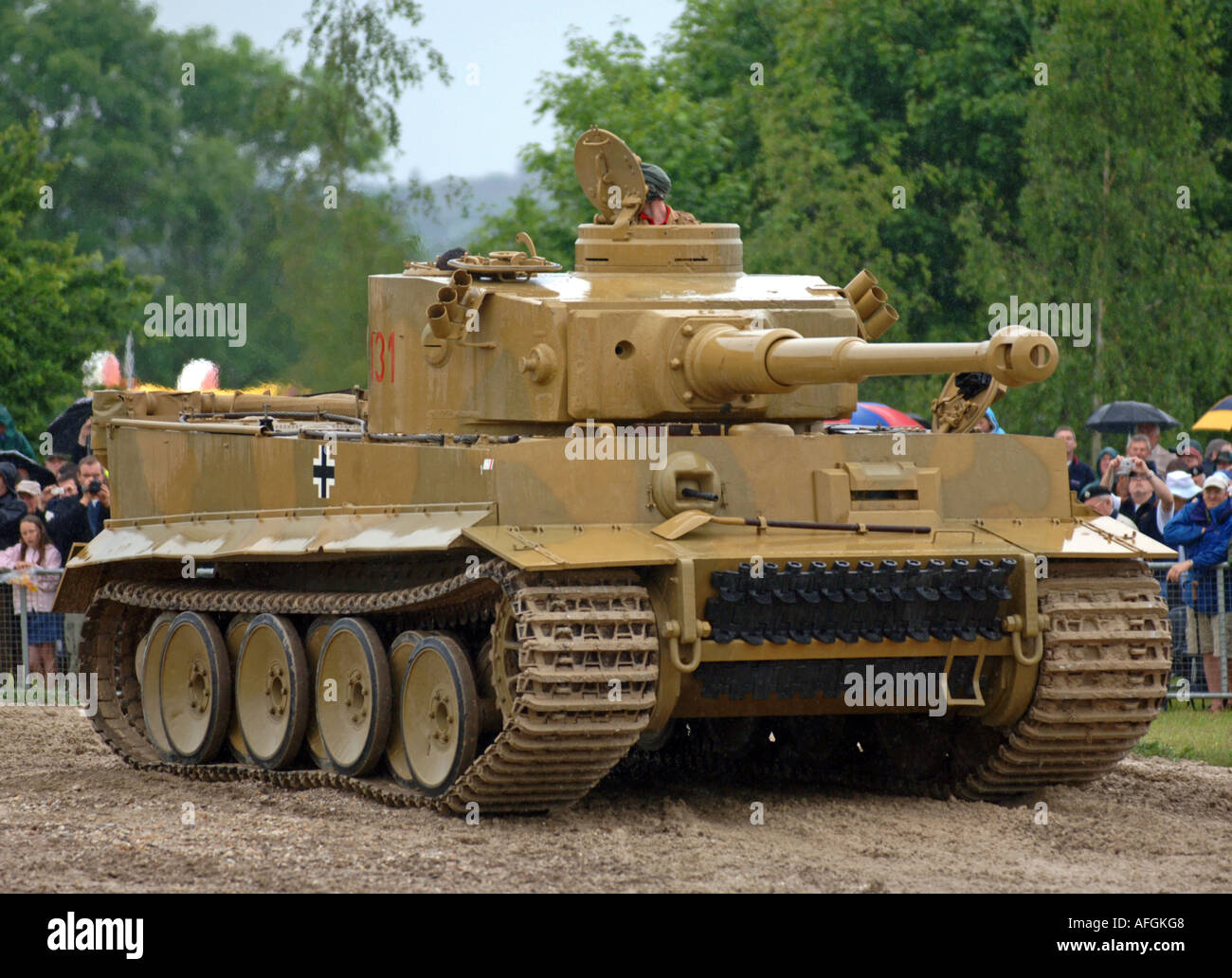Tiger Tanque T131 Alemán Foto de stock