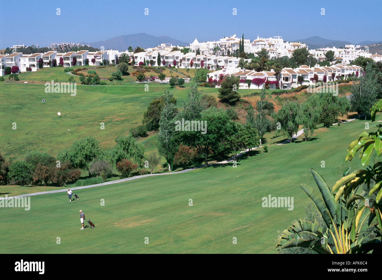 España Andalucía Marbella Campo de Golf Foto de stock