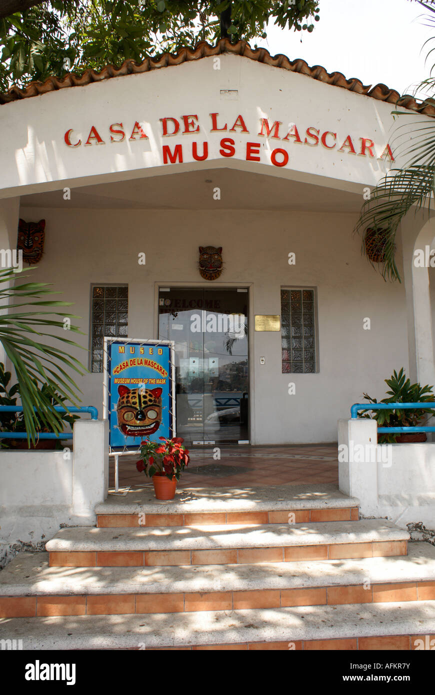 El Museo Casa de la mascara museo mask en Acapulco, Guerrero, México. Foto de stock