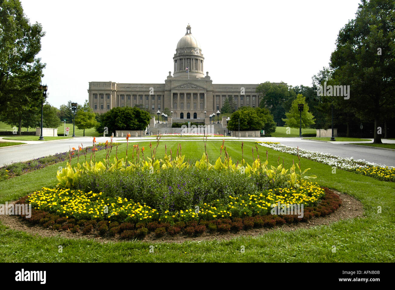 El edificio del Capitolio de Frankfort Kentucky KY Foto de stock