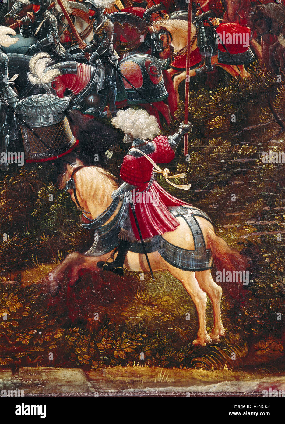 "Bellas Artes, Altdorfer, Albrecht (1480 - 1538), pintura, 'Alexanderschlacht' ('batalla de Alejandro Magno"), detalle ' Foto de stock