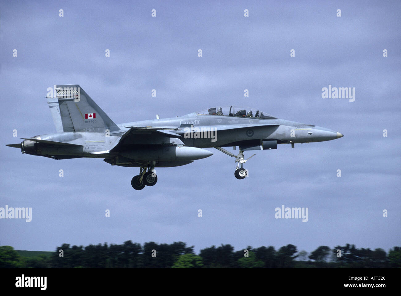 Fuerza Aérea canadiense F18 Hornet Multirole tactical fighter . La GAV 2009-59 Foto de stock