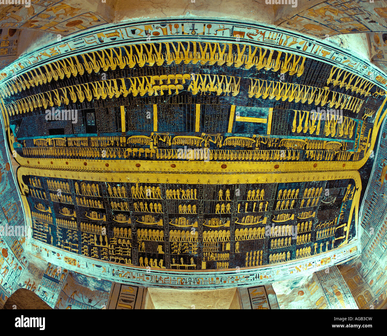 Techo de la tumba de Ramsés VI, Valle de los Reyes, Egipto Fotografía de stock Alamy