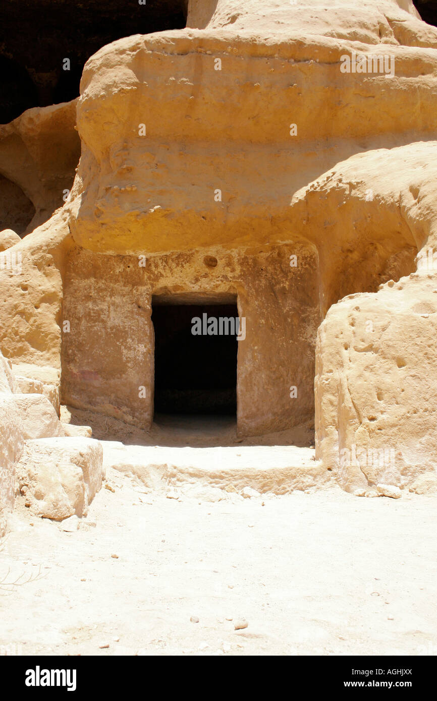 Las antiguas tumbas romanas en Matala. Creta. Mediterráneo isla griega. Europa Fotografía de